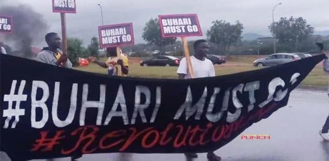 Police Disperse Buhari-Must-Go Protesters On Independence Day In Abuja [Photos]