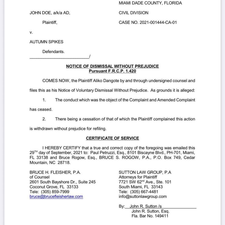 "It's Time To Tell The Truth" - Dangote’s Ex-Girlfriend Says As Court Dismisses Suit Against Her 12 "It's Time To Tell The Truth" - Dangote’s Ex-Girlfriend Says As Court Dismisses Suit Against Her 5