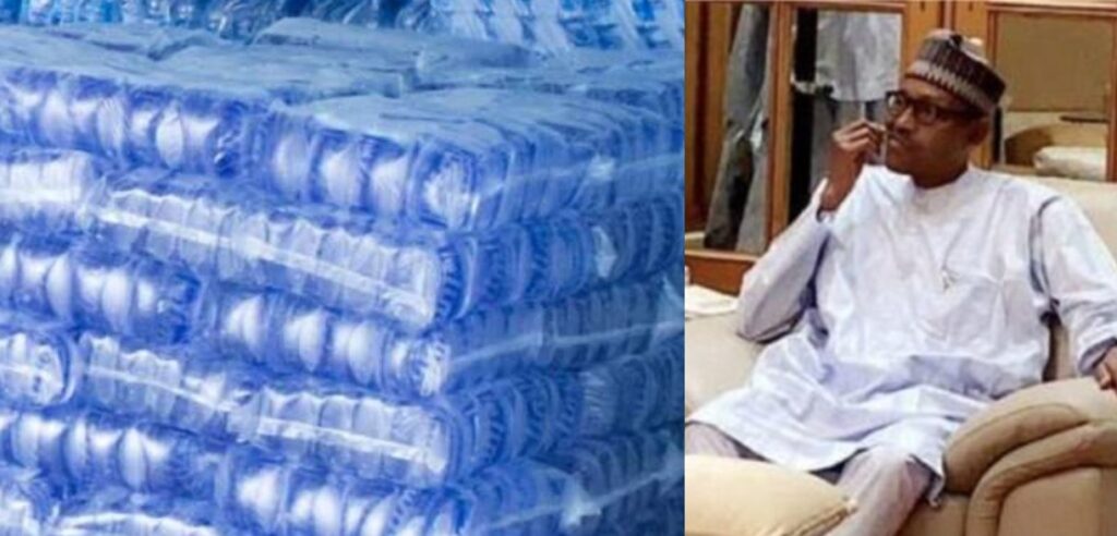 "Buhari Has Killed Us" – Nigerians Laments As ‘Pure Water’ Sells For N300, N400 Per Bag