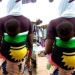 Chiwetalu Agu: Nigerians Reacts Arewa Woman Straps Her Baby With Biafra Cloth