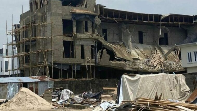 Another Storey Building Under Construction Collapses After Rainfall In Lekki [Photo]