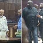 Watch The Moment Nnamdi Kanu Confronted DSS Operatives In Court [Video]