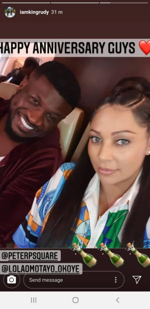 Paul Okoye Celebrates Wedding Anniversary Of His Twin Brother, Peter And Lola Omotayo
