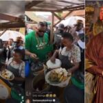 White Money Seen Buying Roasted Yam At His Favourite Local Spot In Enugu [Video]