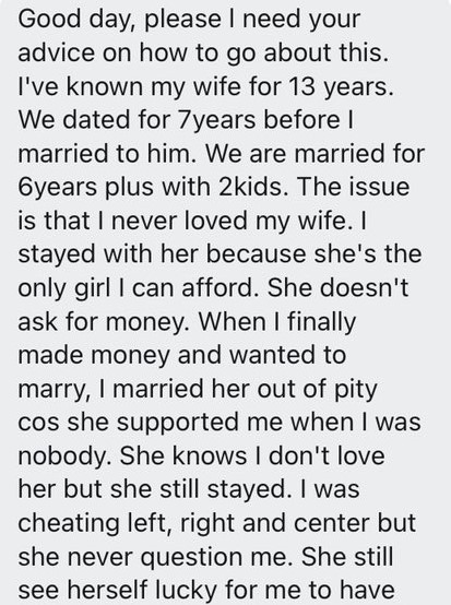 Nigerian Man Offers His Wife N50m To Divorce Him So He Can Marry A Younger Lady
