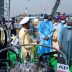 President Buhari Inaugurates Made-In-Nigeria Navy Vessels In Lagos [Photos]