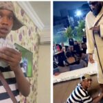 Burna Boy Gifts $3,000 To Upcoming Singer Who Kissed His Feet For Blessings [Video]