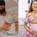Adesua Etomi Celebrates Son’s Birthday After God Saved Her From Postpartum Haemorrhage