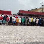 EFCC Arrests 42 Suspected Internet Fraudsters In Asaba, Recovers 13 Exotic Cars [Photos]