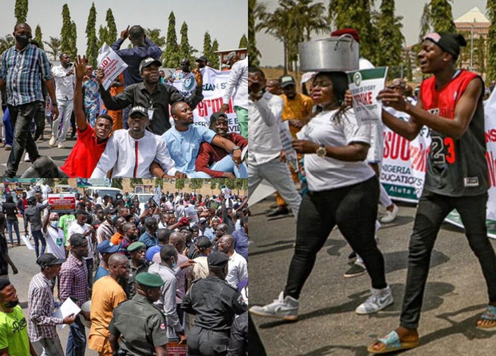 "End ASUU Strike Permanently Now" - Nigerian Students Protest In Abuja [Photos]