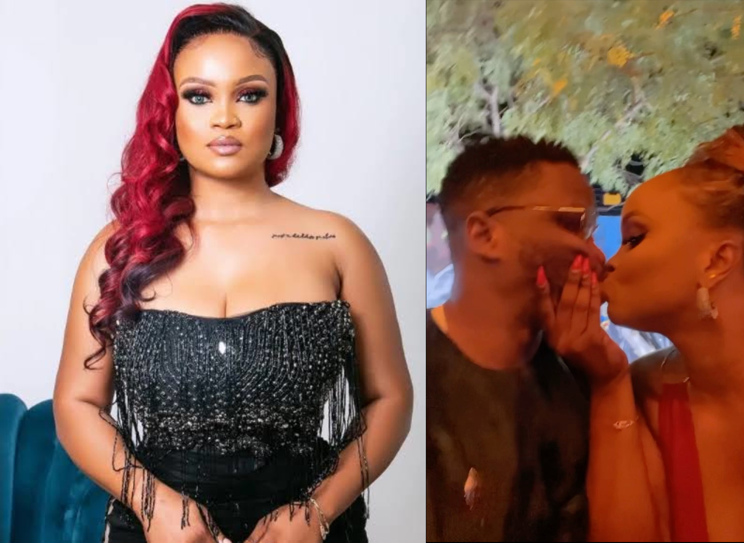 Maureen Esisi Shares Loved-Up Video With 'Strange Man', Says She Can Kiss Anyone Even Animal