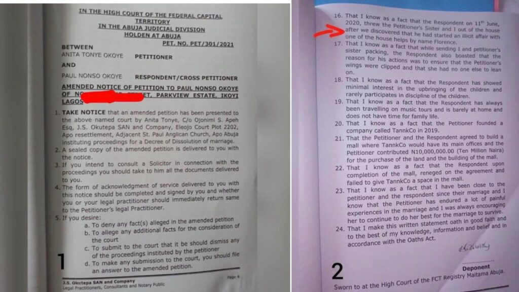 Paul Okoye's Wife, Anita Drags Him To Court For Sleeping With Housemaid, Florence 2 Paul Okoye's Wife, Anita Drags Him To Court For Sleeping With Housemaid, Florence