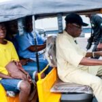 Former President, Obasanjo Drives Keke Napep, Picks Passengers In Ogun [Photos]