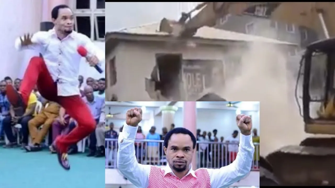 Odumeje Denies Demolition Of His Church, Says Only Security Post Was Affected [Video]