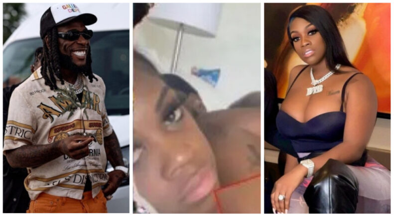 Netizens Reacts As Jamaican Rapper, Diamond Leak Bedroom Photo With Burna Boy | Kanyi Daily News