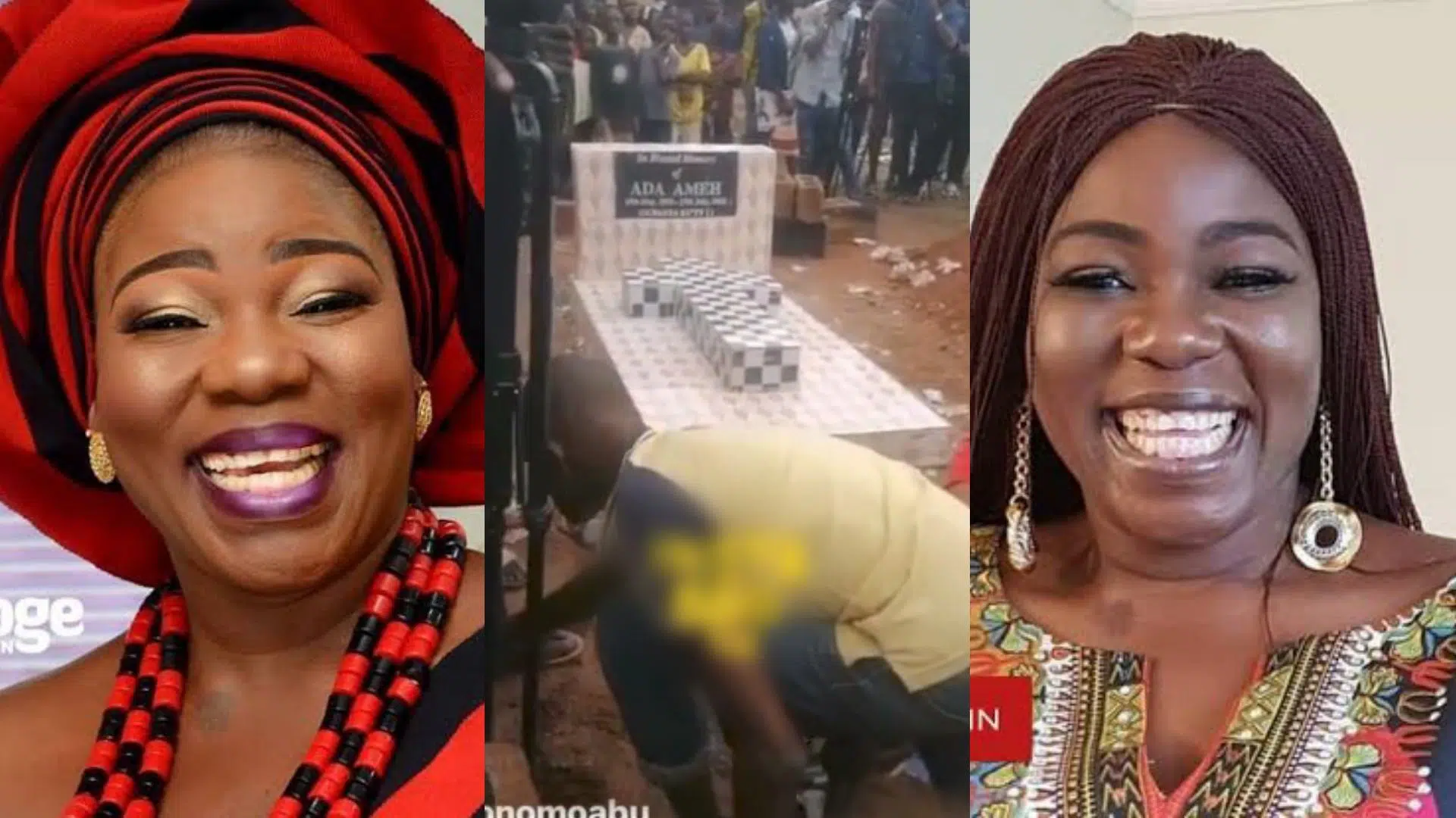 Actress Ada Ameh Buried Amidst Tears In Benue [Video]