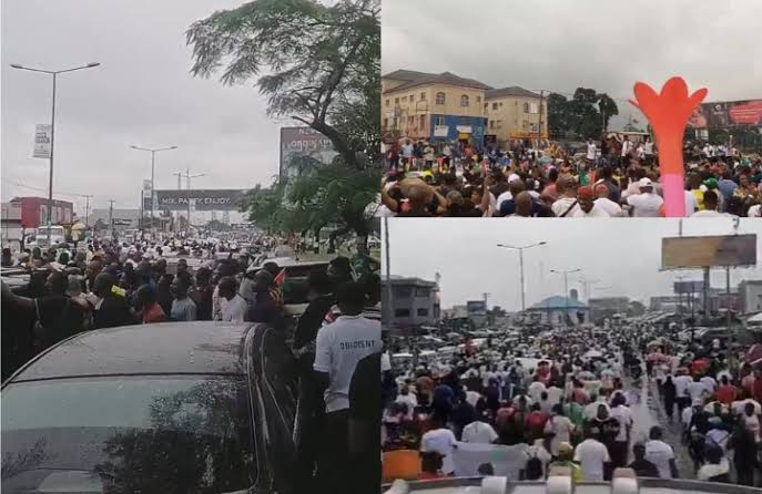 Peter Obi Supporters ‘Obidients’ Holds Solidarity Match In Port Harcourt [Photos/Video]