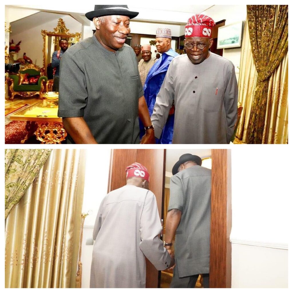 Tinubu Spent Five Years Insulting, Attacking Jonathan - Reno Omokri Reacts To APC Presidential Candidate Meeting Ex-President 1 Tinubu - Jonathan - Meet