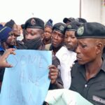 Police Officers Protest Over ‘Non-Payment Of Salaries For 18 Months' In Osun