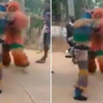 Masquerades Caught On Camera Fighting Publicly Over A Disagreement [Video]