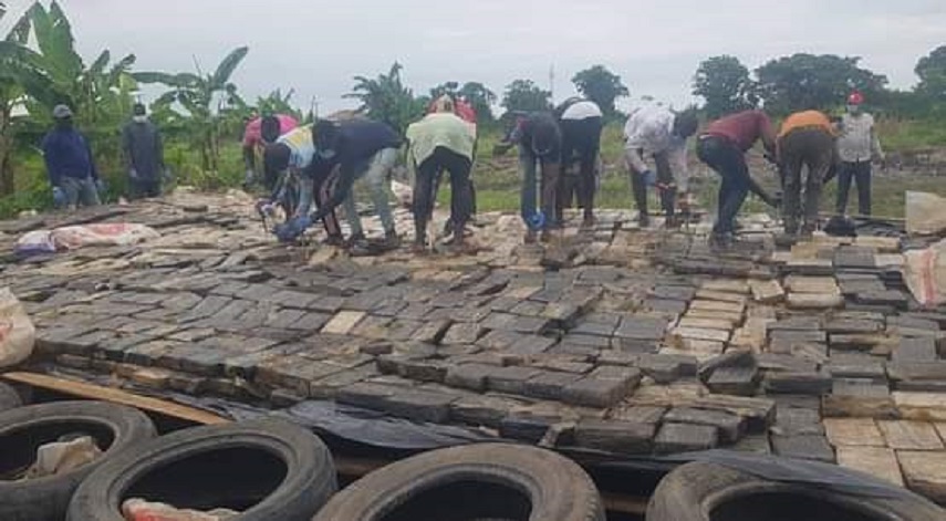 NDLEA Burns N194.7bn Worth Of Cocaine Recovered In Lagos Warehouse [Photos]