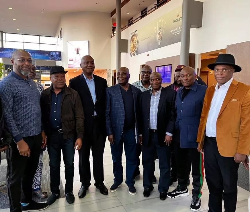 Atiku Arrives Washington For Bilateral Meeting At US Chamber Of Commerce [Photos]