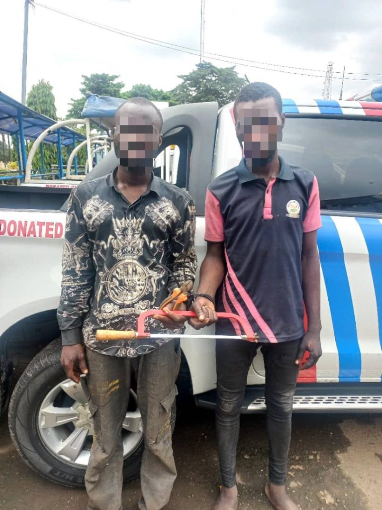 Police Arrest Cable Vandals Who Are Banana Island Labourers 3 Two cable vandals