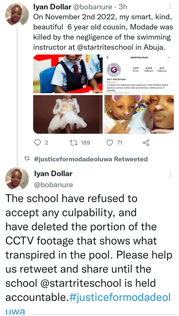 6-Year-Old Girl Dies In Abuja School Due To Alleged Negligence By Swimming Instructor 