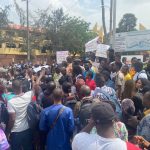 PHOTOS: Lecturers, Students Protest Half-Pay In UNILAG 1