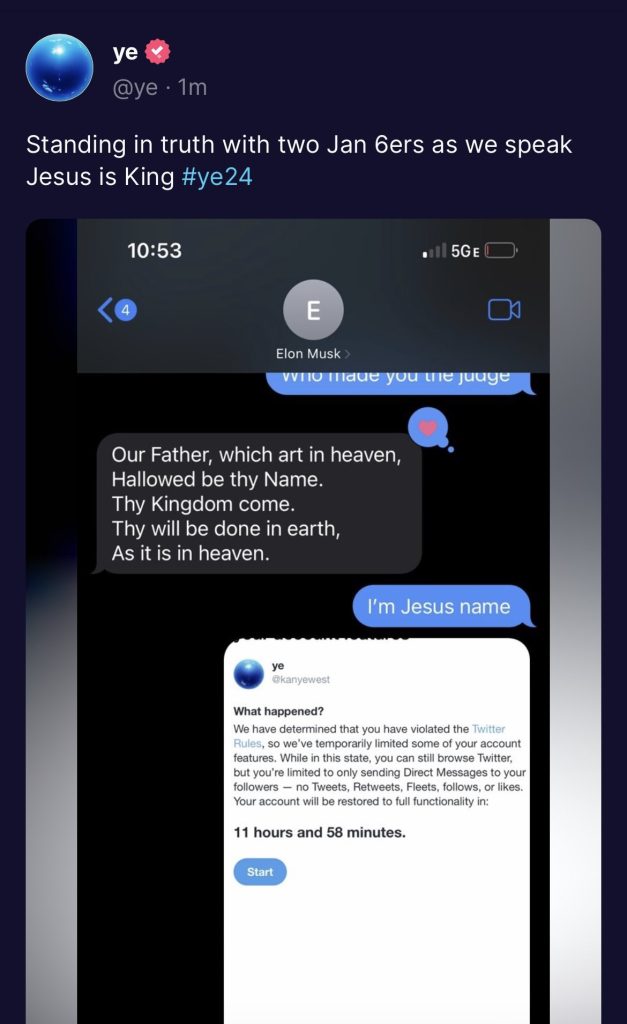 Elon Musk Suspends Kanye West From Twitter For Inciting Violence, Says "I Tried My Best"