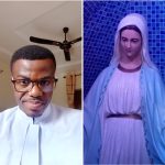 Outrage As Catholic Priest Claims Virgin Mary Statue Was Shedding Blood In Lagos [Photos]