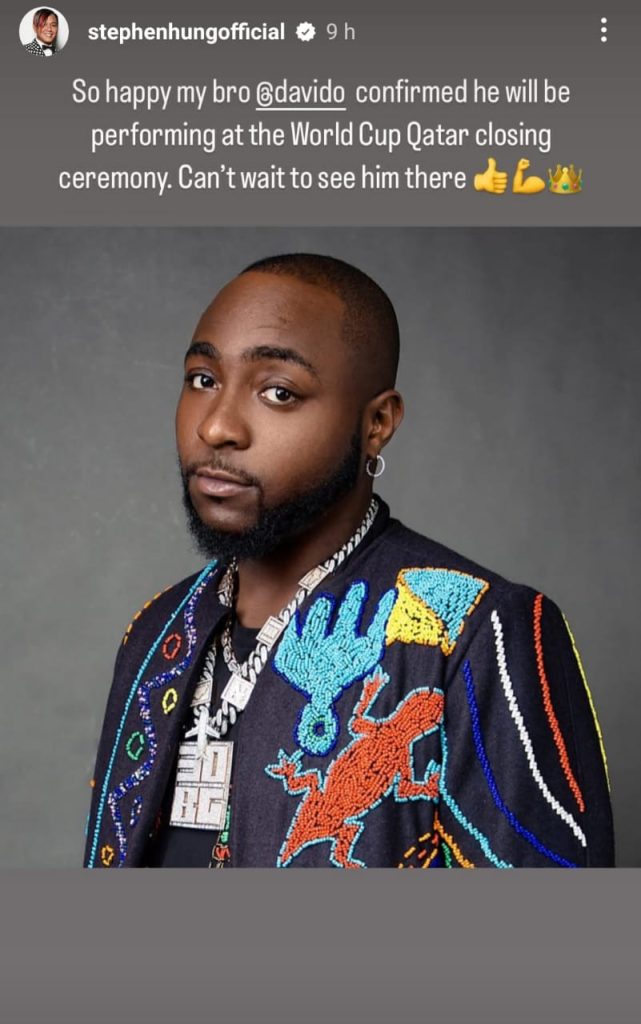 Davido To Perform At World Cup Closing Ceremony In Qatar