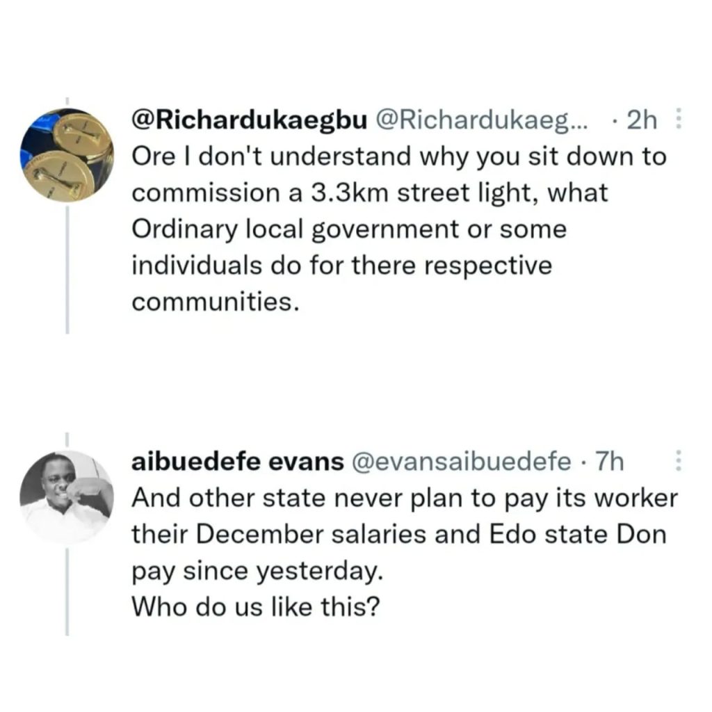 Outrage As Governor Obaseki Holds Ceremony To Commission Street Lights In Edo