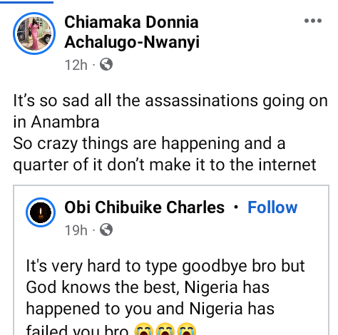 Gunmen Kill Young Man Two Days To His Traditional Wedding In Anambra [Photos]