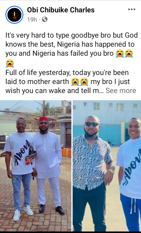 Gunmen Kill Young Man Two Days To His Traditional Wedding In Anambra [Photos]