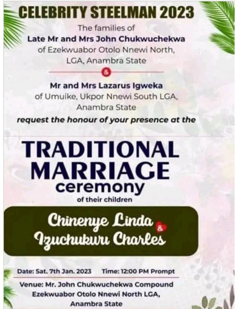 Gunmen Kill Young Man Two Days To His Traditional Wedding In Anambra [Photos]