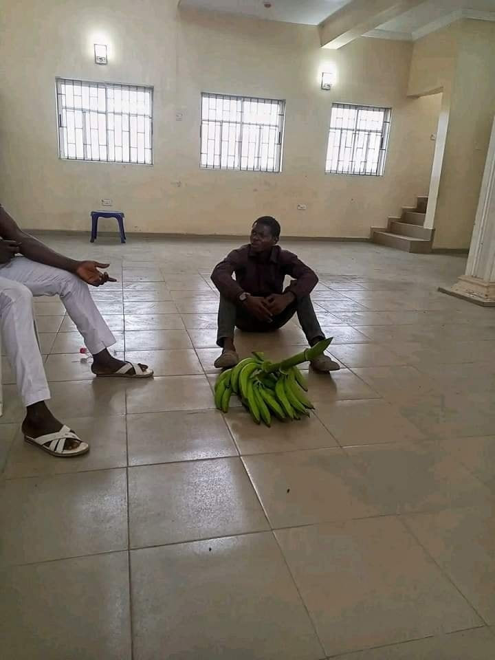 Man Flogged Publicly For Stealing A Bunch Of Plantain In Bayelsa [Photos]