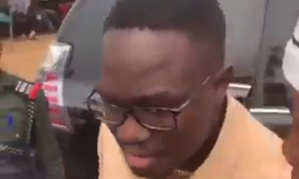 Outrage As Abia Governor's 21-Year-Old Son Arrives Event With Long Convoy And Police Escorts [Video]