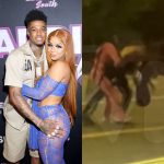 Pregnant Chrisean Rock Seen Fighting Two Women While Trying To Get To Ex-Boyfriend, Blueface [Video]