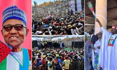 APC Bauchi Rally Ends Abruptly, Buhari Leaves Angrily As Tinubu Fails To Deliver Speech
