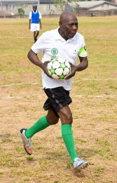Tinubu Mocked As Obasanjo Scores Hat-Trick At His Alma Mater's Novelty Match [Video]