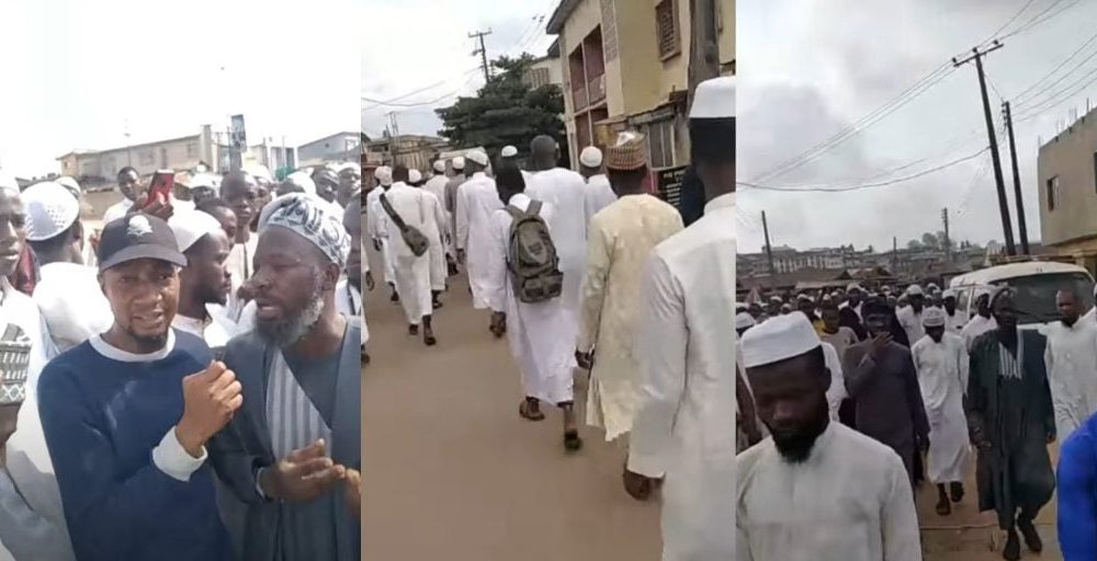 Muslims Protest Alleged Rαpe Of Woman Inside Ibadan mosque