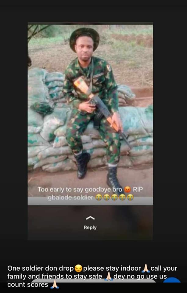 Nigerian Army Reacts As Policeman Stabs Newlywed Soldier To Death In Lagos [Video]
