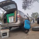 #NigeriaDecides2023: Vehicle Conveying Electoral Materials Breaks Down In Enugu [PHOTOS] 1