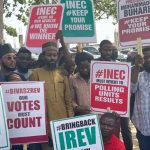Nigerians Protest Against INEC In Abuja Over Collation Of Presidential Election Results [Video]