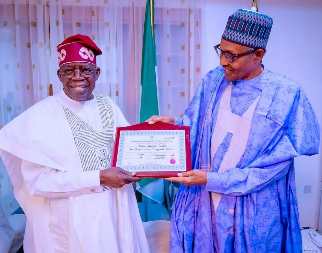 Tinubu And Shettima Presents Their Certificates Of Return To Buhari In Daura [Photos] 10