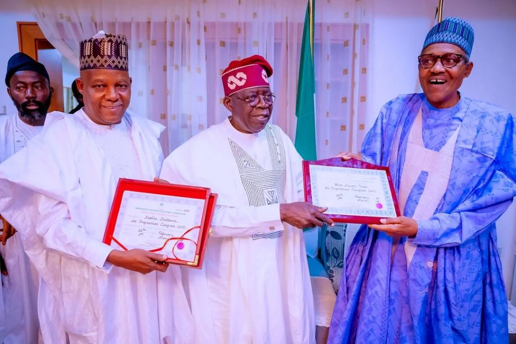 Tinubu And Shettima Presents Their Certificates Of Return To Buhari In Daura [Photos] 12