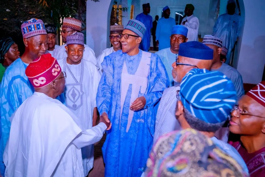 Tinubu And Shettima Presents Their Certificates Of Return To Buhari In Daura [Photos]