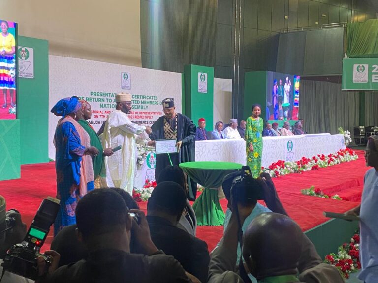 INEC Presents Certificates Of Return To House Of Reps Members-Elect [Photos]