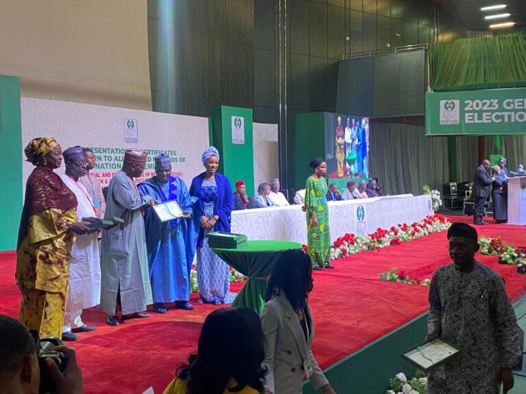 INEC Presents Certificates Of Return To House Of Reps Members-Elect [Photos]